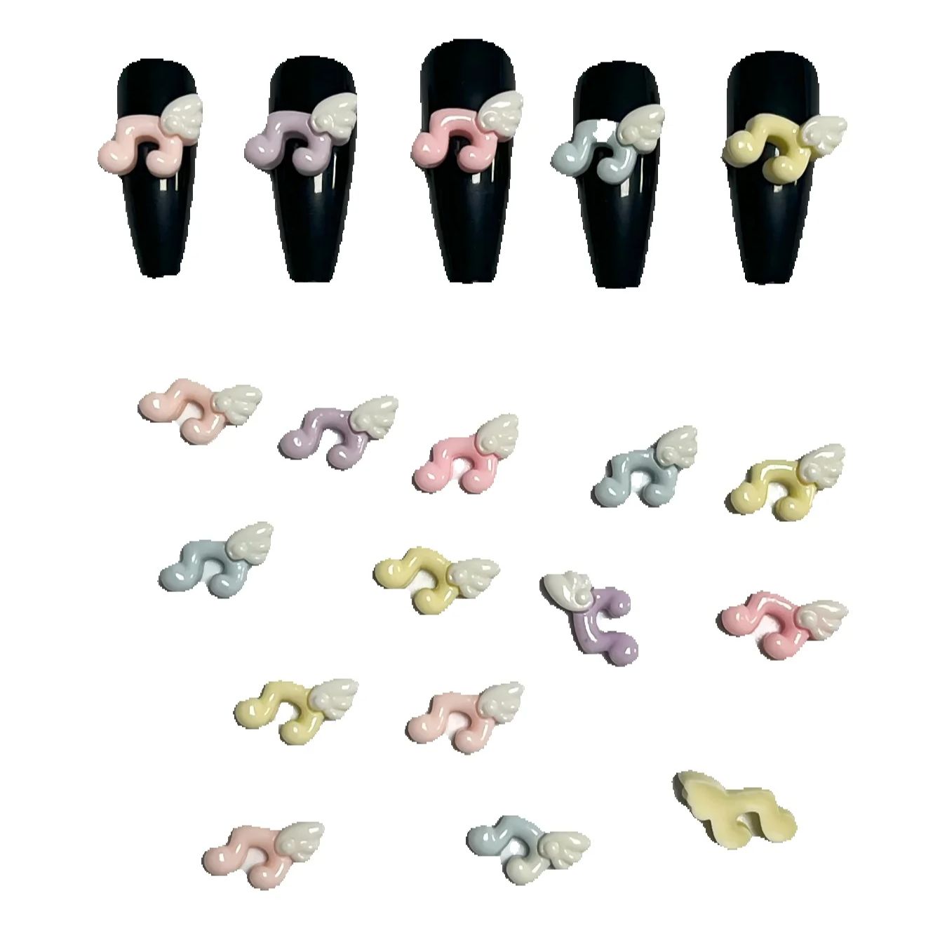 40Pcs 무작위 혼합 Y2k 신선한 미니 카와이 만화 - Gold 6138 리뷰 및 가격